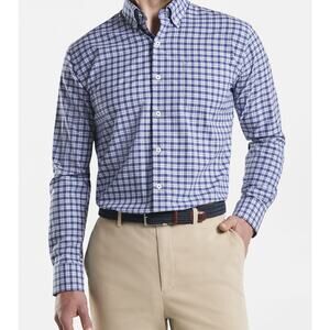 Peter Millar Rommel Cotton-Blend Sport Shirt Long Sleeve Button down